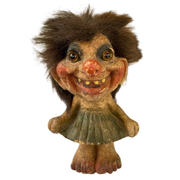 Vintage Norwegian Nyform Troll Doll Figurine Handmade in Norway - Picture 1 of 15